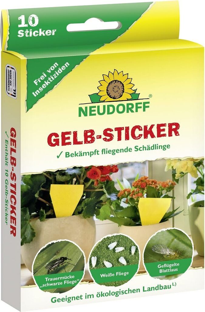 Neudorff Gelb-Sticker 10 Stück Produktbild 9