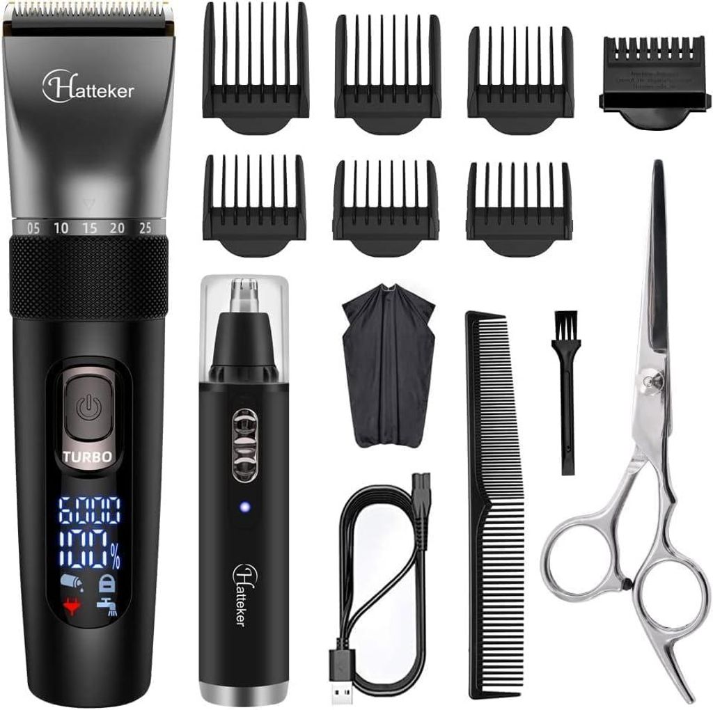 Haarschneidemaschine Profi Haarschneider Haartrimmer Bartschneider Barttrimmer Präzisionstrimmer Nasenhaarschneider Langhaarschneider Wasserdicht