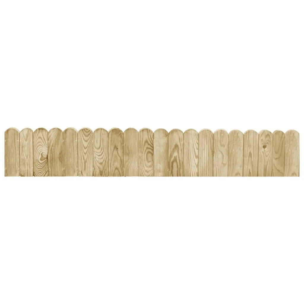 Clôture de jardin en bois de pin 120 cm pour délimitation de massif