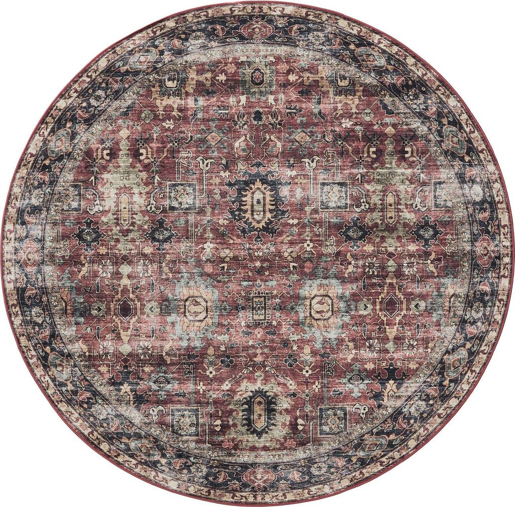 benuta tapis vintage lavable George Multicolore ø 160 cm Image du produit 