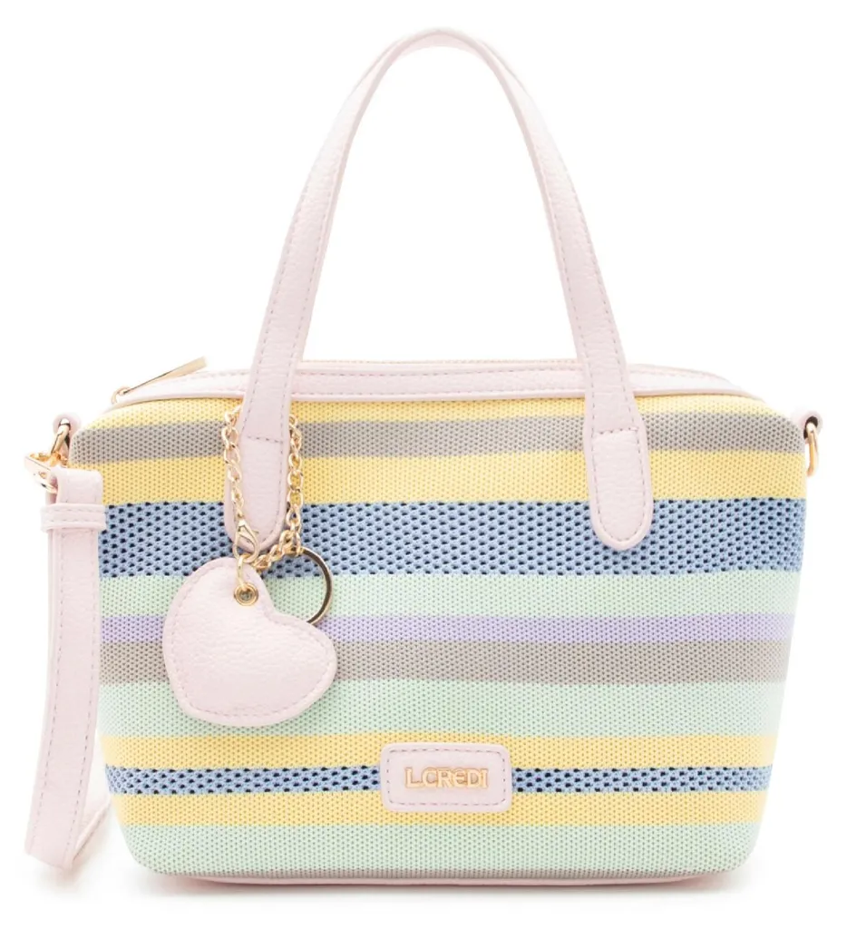 Sac à main multicolore Robina L.CREDI motif fleurs de cerisier floral