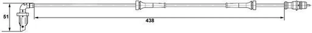 Capteur ABS BOSCH 0 265 007 583 pour Logan et Twingo I - OE 8200254687
