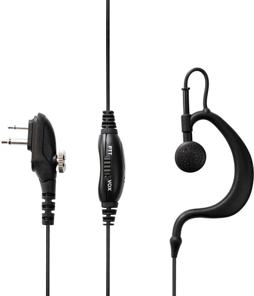 Midland MA-27M Casque filaire Tour d'oreille Noir avec micro pour radio