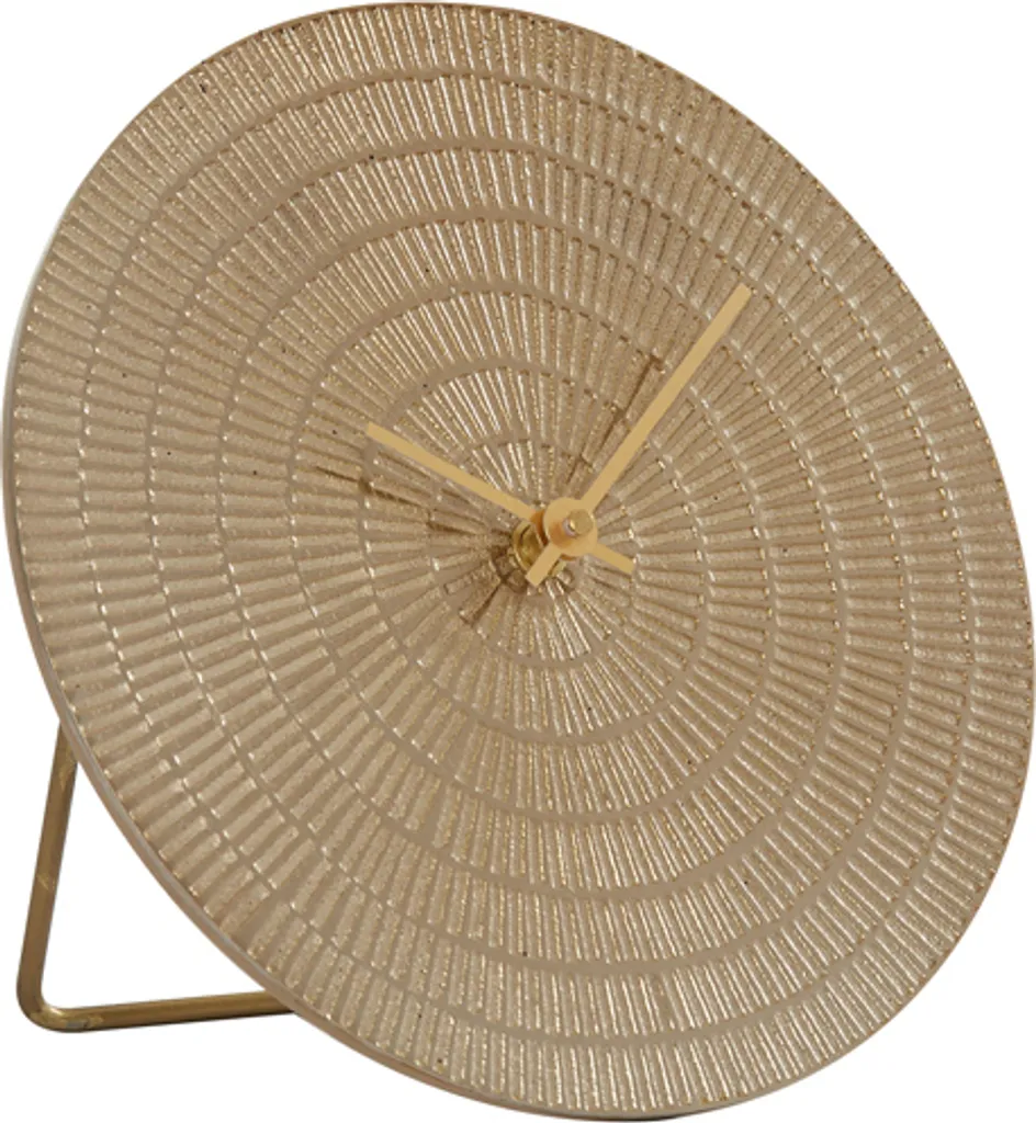 Horloge Murale Or BOJANO - Idéale pour Décorer un Bureau ou un Salon Chic
