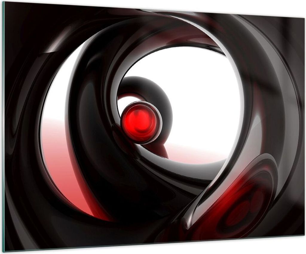 Bilder auf glas - Abstraktion Komposition Glaskugeln - 100x70cm - Glasbilder - Wandbilder - Kunstdruck - Wanddekoration aus Glas - Glas Bilder - Wa...