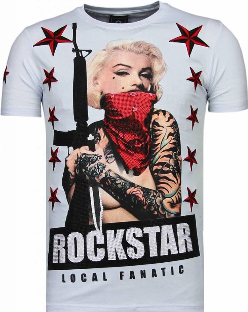 Marilyn Rockstar Strass T - L