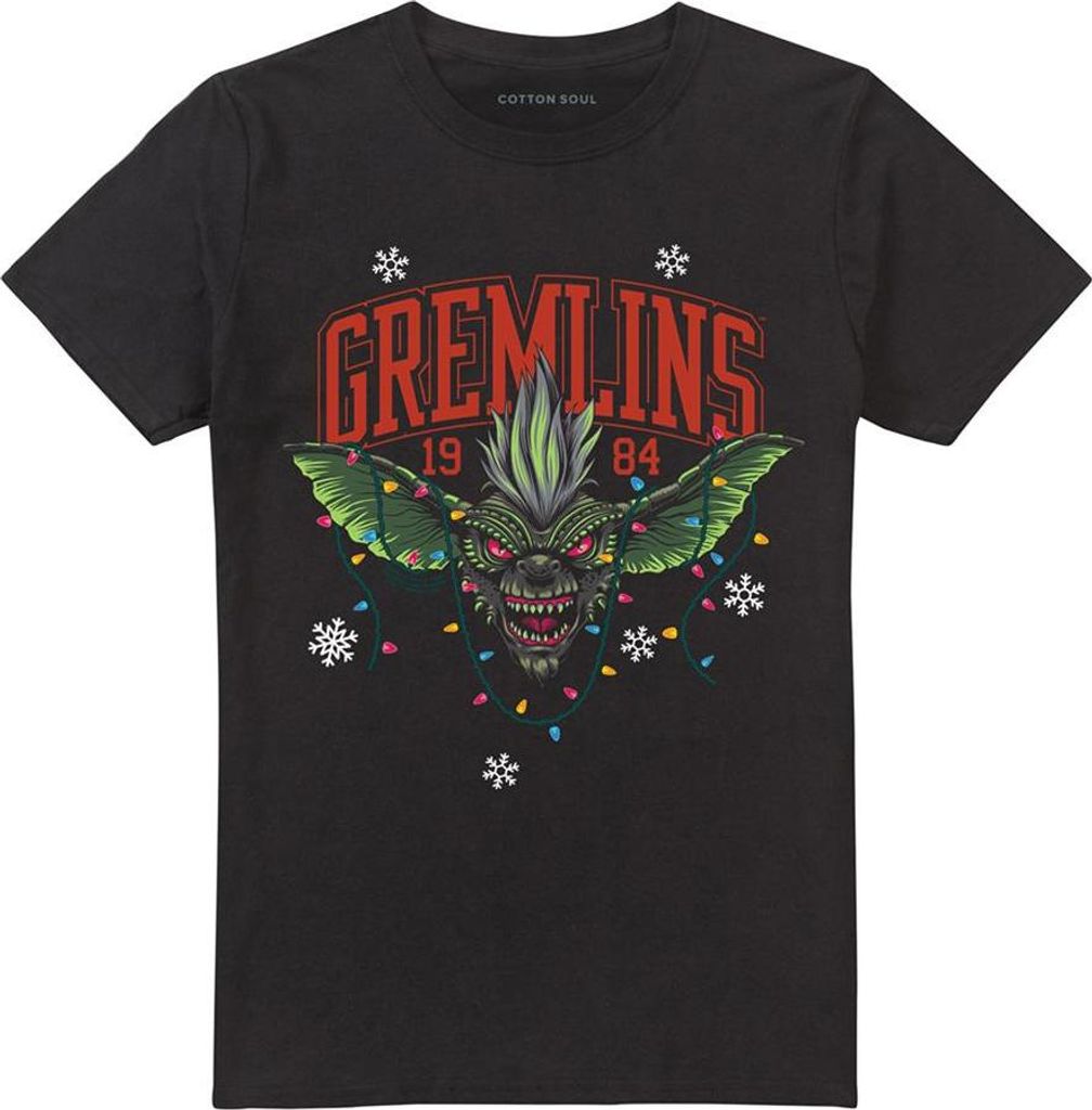 Gremlins - "1984" T-Shirt für Herren/Damen Uni, weihnachtliches Design TV27207 (S) (Schwarz)