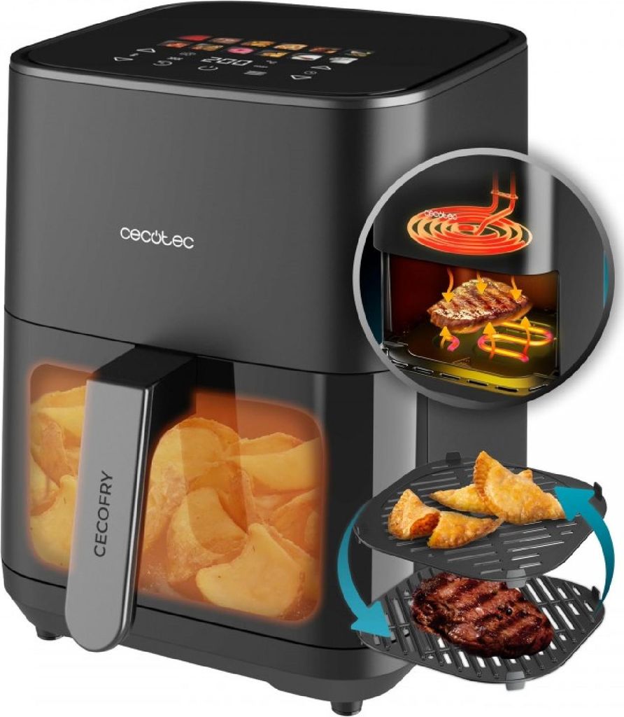 Heißluftfritteuse Cecotec Cecofry&Grill Duoheat 4000 Produktbild 