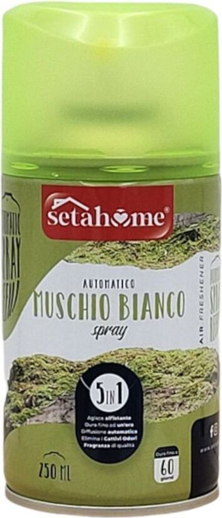 Nachfüller für automatischen Duftspender WEISSER MOSCHUS 250ml Lufterfrischer Raumspray Duftspray Raumduft Nachfüllpackung Nachfülldosen Air Fr...