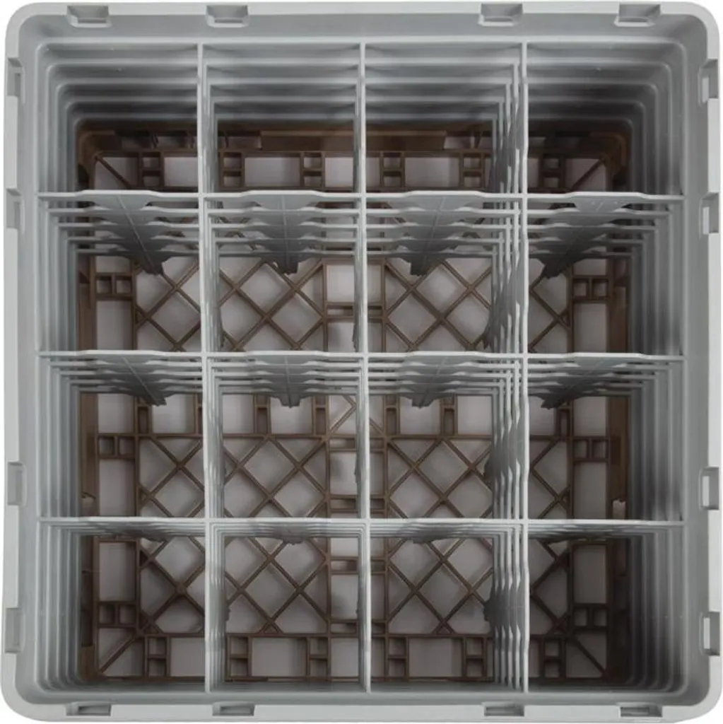 Panier de lavage robuste Cambro 16 compartiments pour verres
