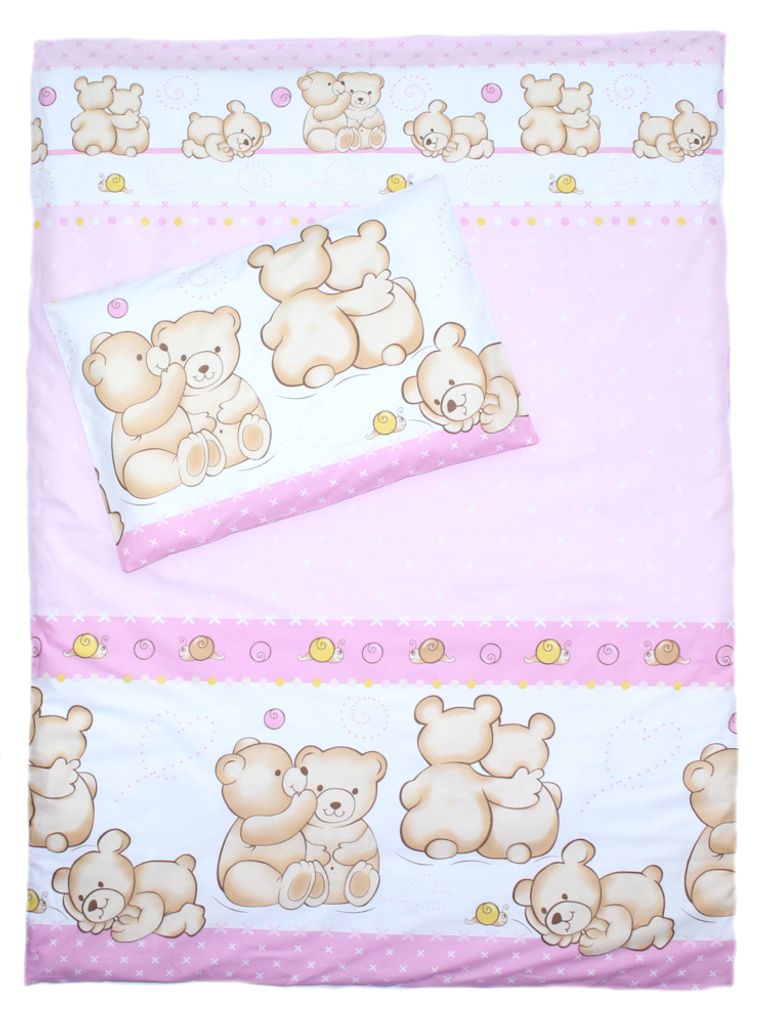 Baby-Set 3-teilig „Blue Bubble“ – Hörnchen, Decke & Kissen Aus Baumwolle & Mikrofaser