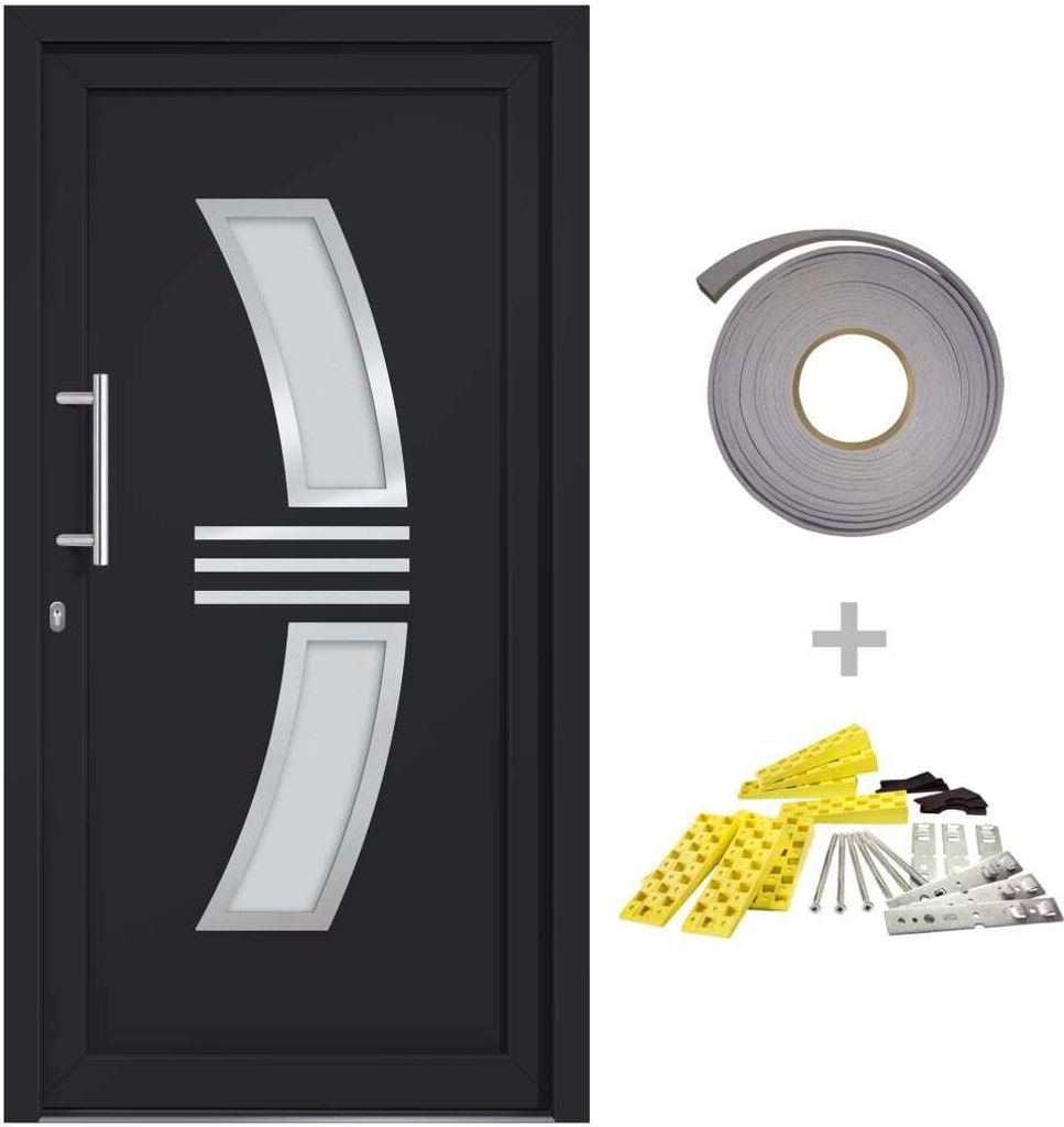 Haustür Anthrazit 108x208 cm