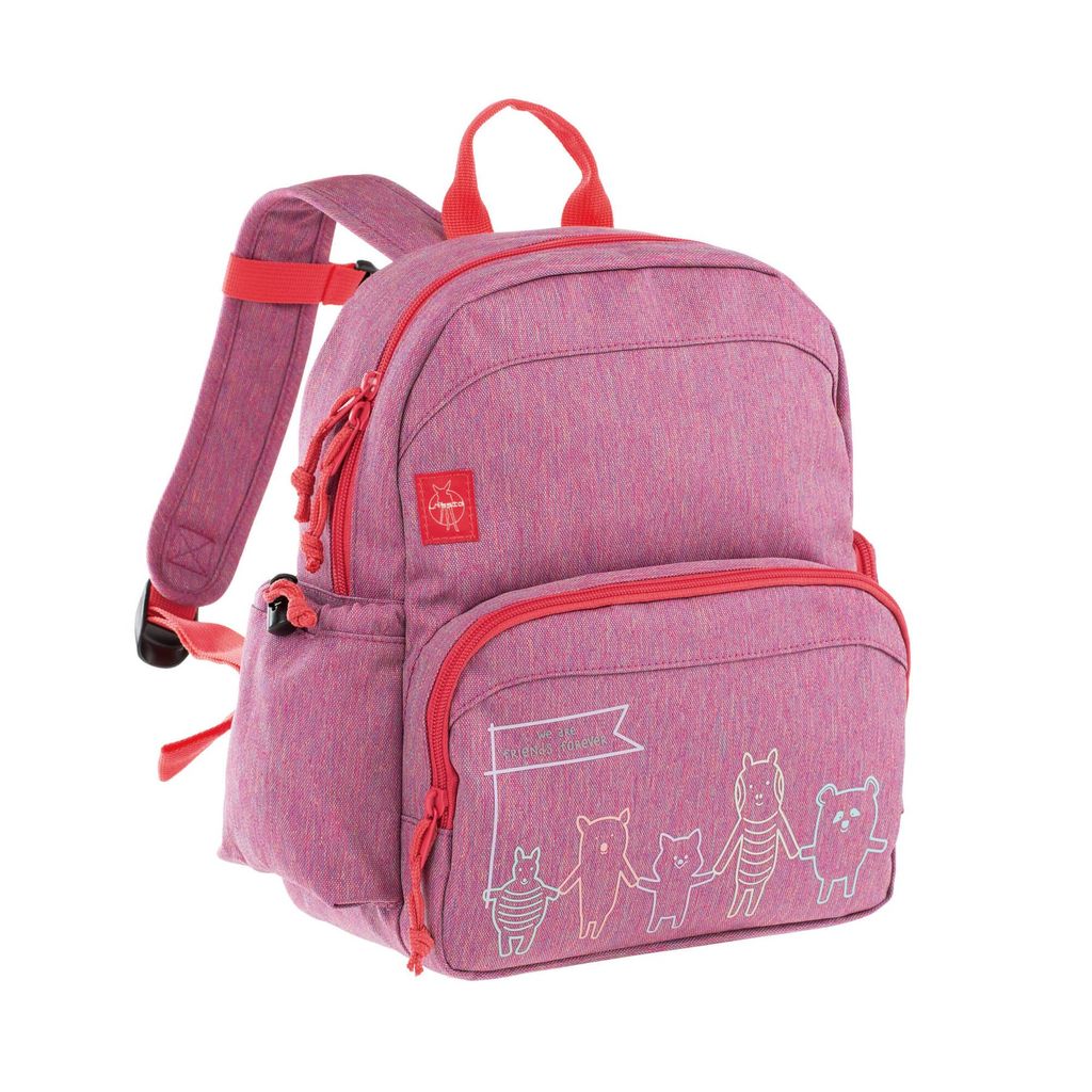 Lässig Medium Backpack - Kinderrucksack, Farbe:Friends Melange Pink