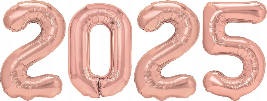 Ballons 2025 Rose Or 100cm Robustes pour Décoration de Bal Durable