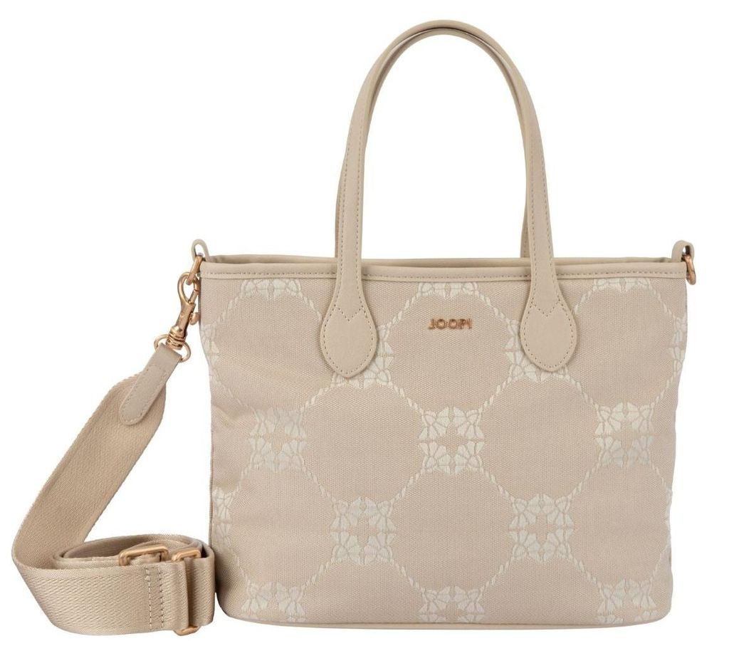 Joop! Women Mosaico Lara Reißverschlusstasche Hellbeige mit Muster 21,5 x 26 x 10