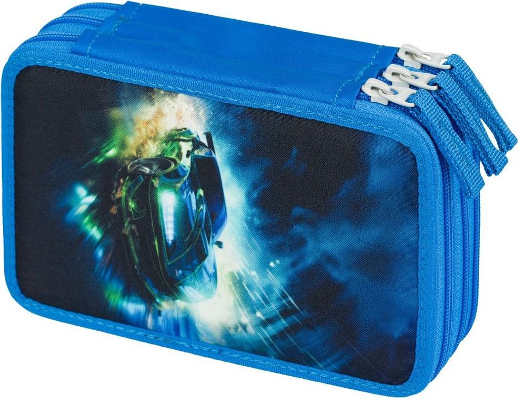 BAAGL Školní penál třípatrový Závodní auto Obrázek produktu 