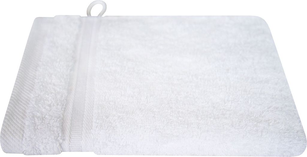 Waschhandschuh - 16 x 21 cm - Weiß - Baumwolle Produktbild 