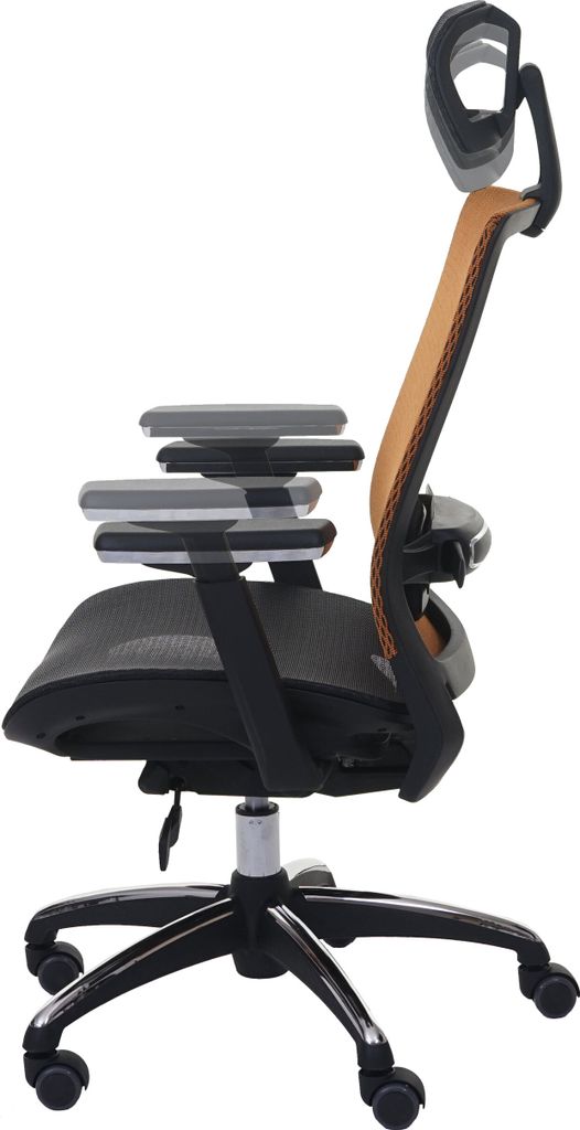 NON UTILIZZATO] Poltrona Sedia Ufficio Girevole Regolabile MERRYFAIR Wau 2 Ergonomica Poggiatesta Alluminio Tessuto Bianco Grigio 81159404