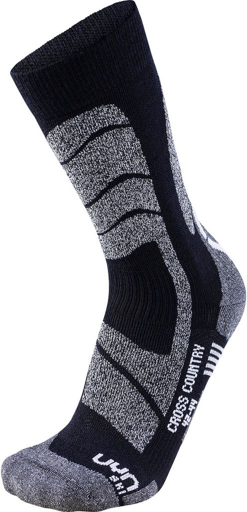 UYN Cross Country Skisocken Herren black/mouline 42-44