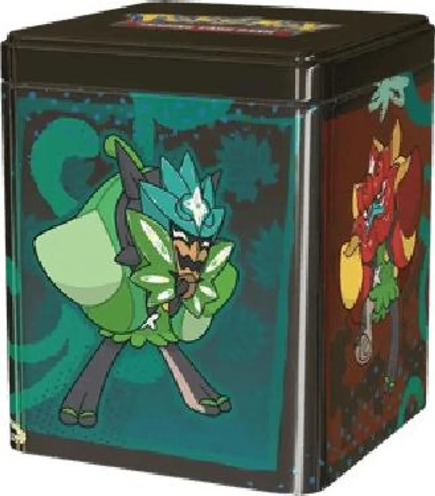 Pokémon Stacking Tin Ogerpon Masqué Boîte de Rangement Métal de Collection