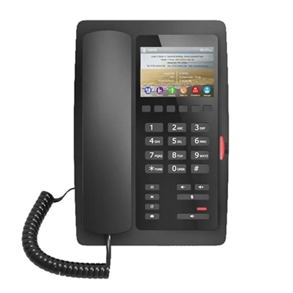 Fanvil H5 Téléphone IP Hôtel Noir - Finissez-en avec les Standards Lents