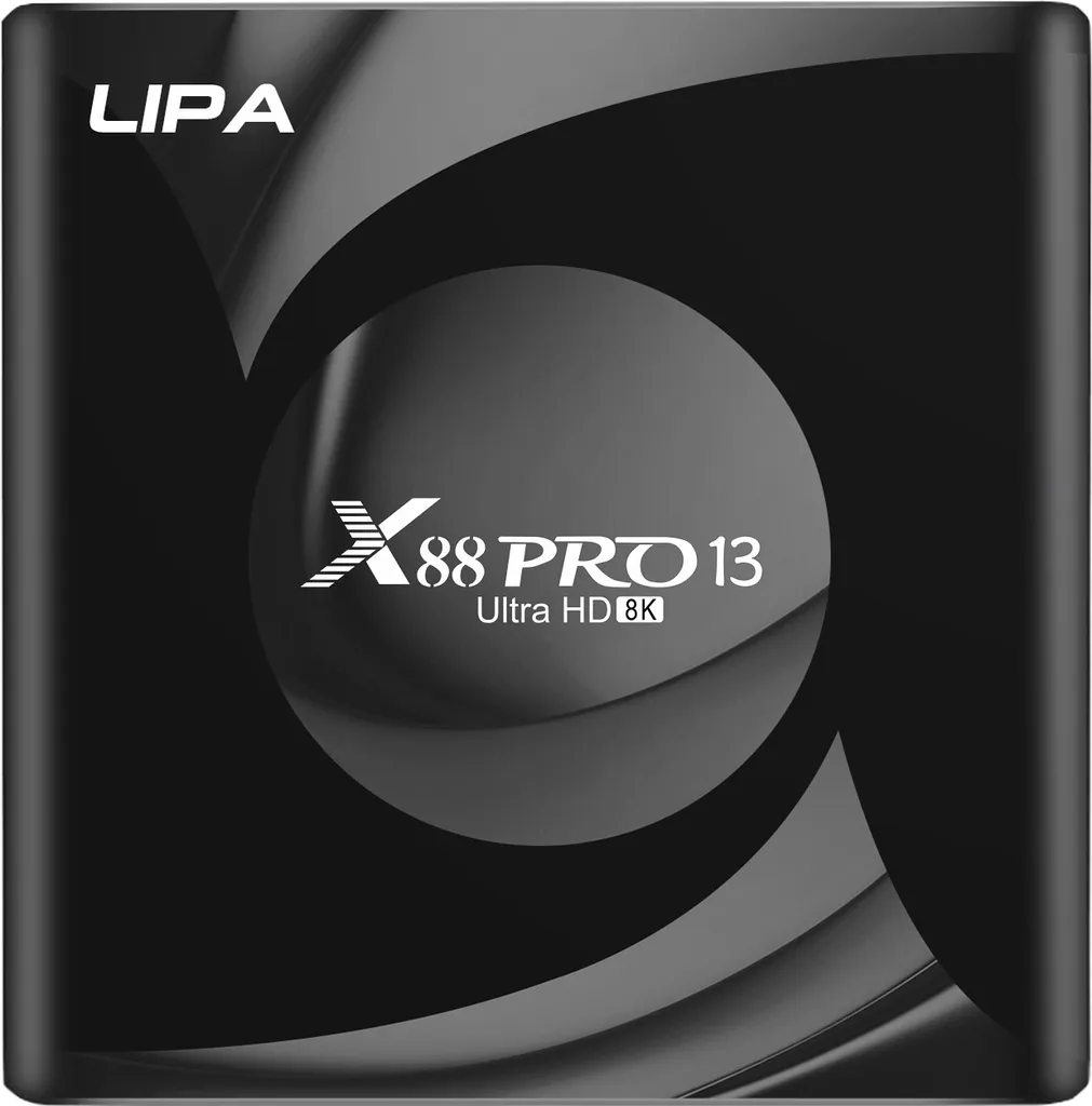 Smart TV Box X88 PRO 13 pour Streaming et Jeux Vidéo 4GB RAM 64GB
