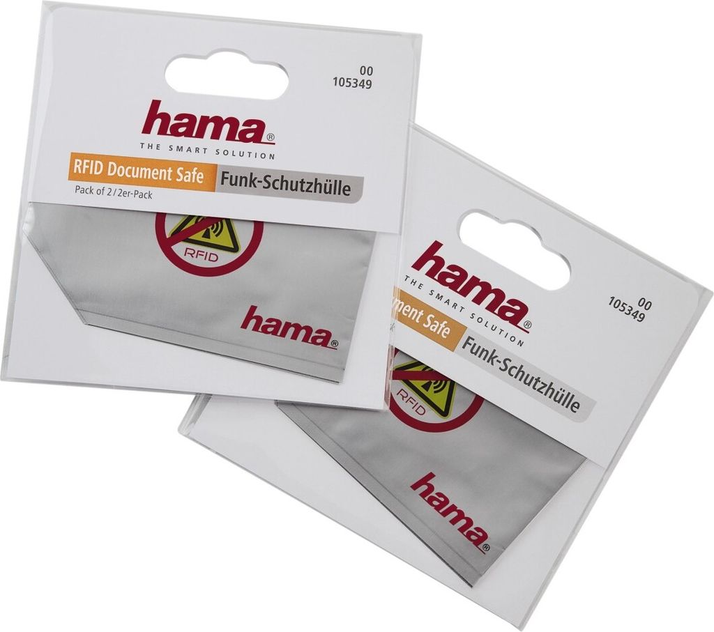 hama RFID Schutzhülle 2er Pack Maße: (B)87 x (H)63 mm Produktbild 