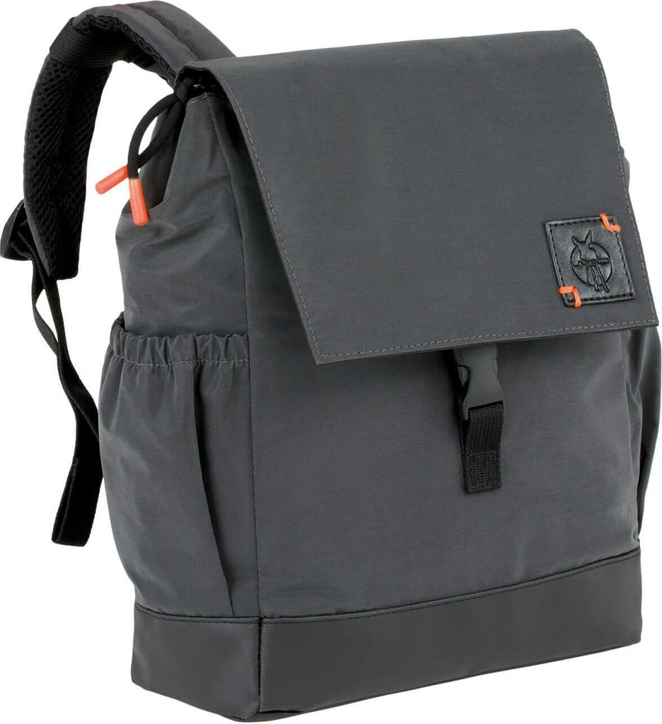 Lässig 4FAMILY Vintage Little One & Me kleiner reflektierender Rucksack / Windel und Pflegetasche schwarz
