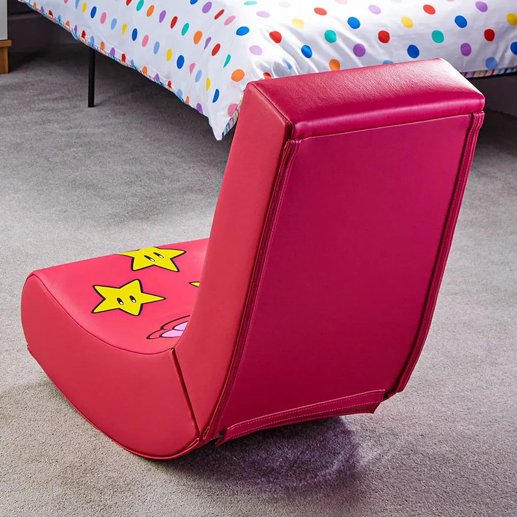 Fauteuil de Jeu Enfant Princesse Peach - Idéal Lecture et Console Switch - 17