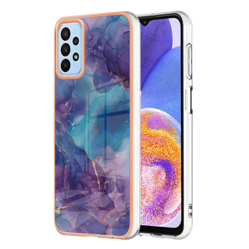 Custodia Samsung Galaxy A33 5G Viola Morbida Antiurto per Famiglie - 1