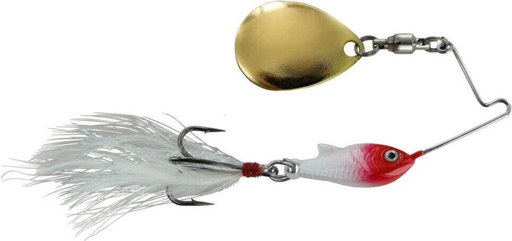 Jenzi Mini Spinnerbait Fish Head 7,5g Red-Head
