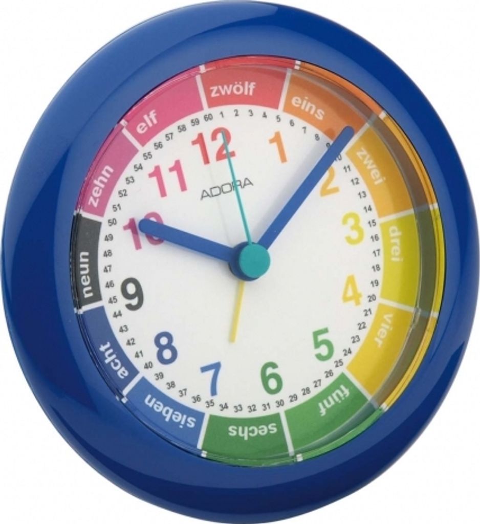 ADORA 3-108443-001 Kinderuhr Wecker Uhr Tischuhr für Kinder