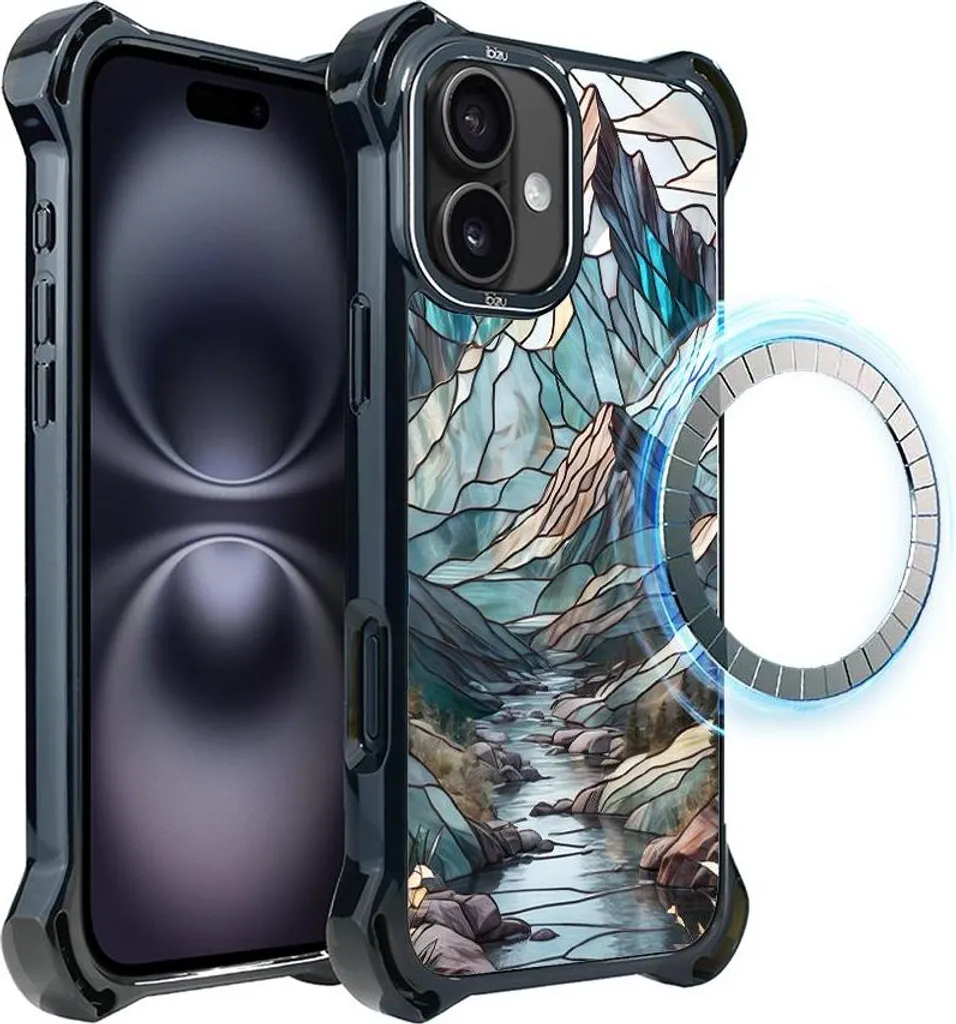 Custodia iPhone 16 Plus IBIZU DropGuard Ultra MagSafe Mountain Stream