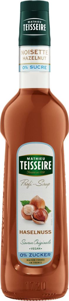 Mathieu Teisseire Getränke-Sirup Haselnuss 0% Zucker 0,7L (1er Pack)