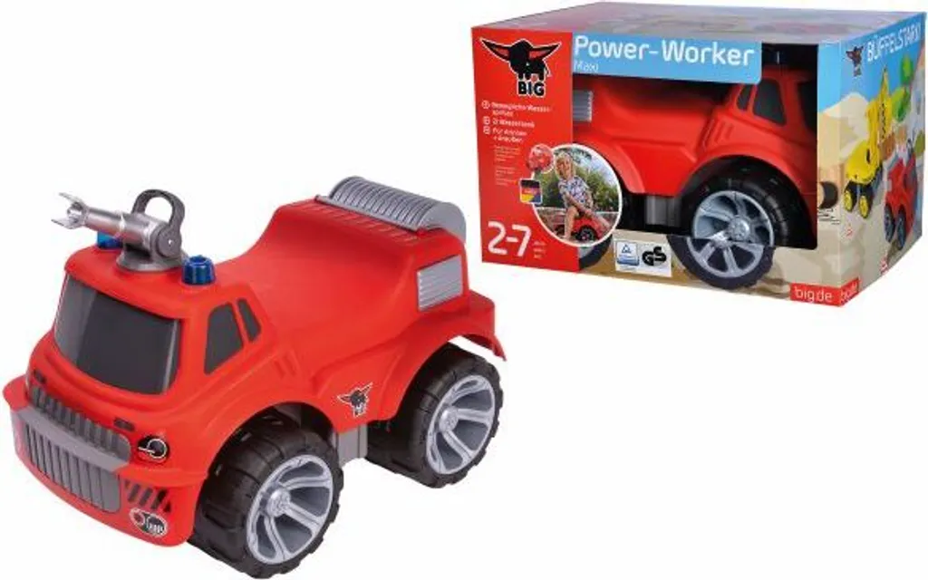 Grand camion de pompiers pour enfant BIG-Power-Worker Maxi porteur