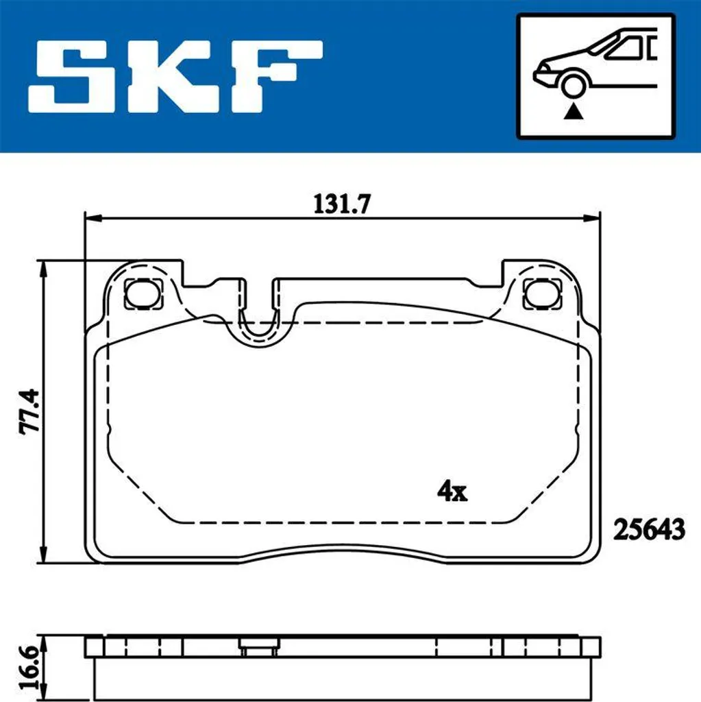 Plaquettes de frein pour Audi Q5 et Macan : Sécurité SKF VKBP 80225