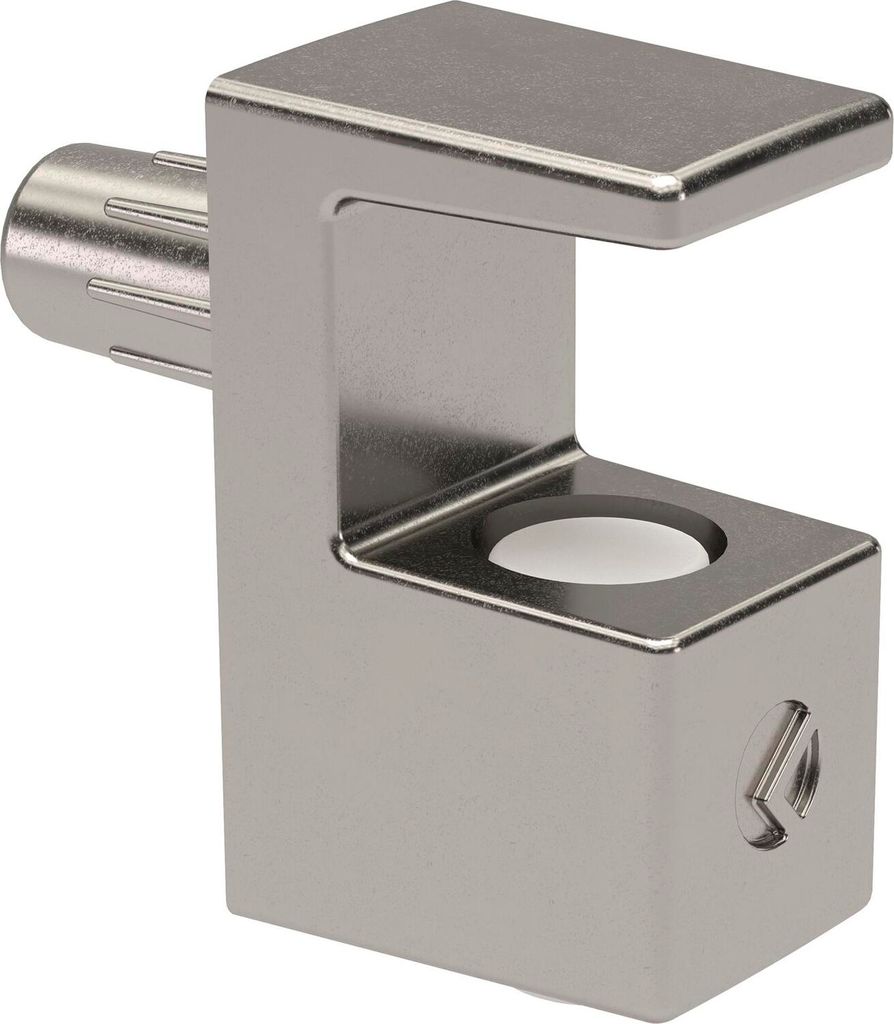 ITALIANA FERRAMENTA Glasbodenträger GRACE zum Stecken Glas 5-6 mm, vernickelt