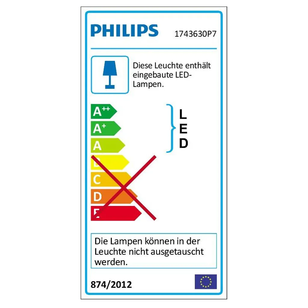 Philips Hue Welcome Projecteur Extérieur LED Blanc Chaud Connecté IP44