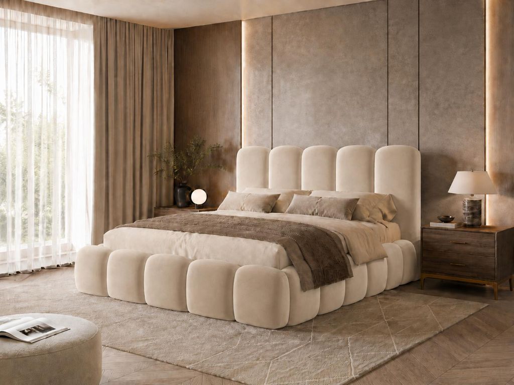 Emlar Polsterbett Teddy 120x200 cm - Designerbett mit Produktbild 