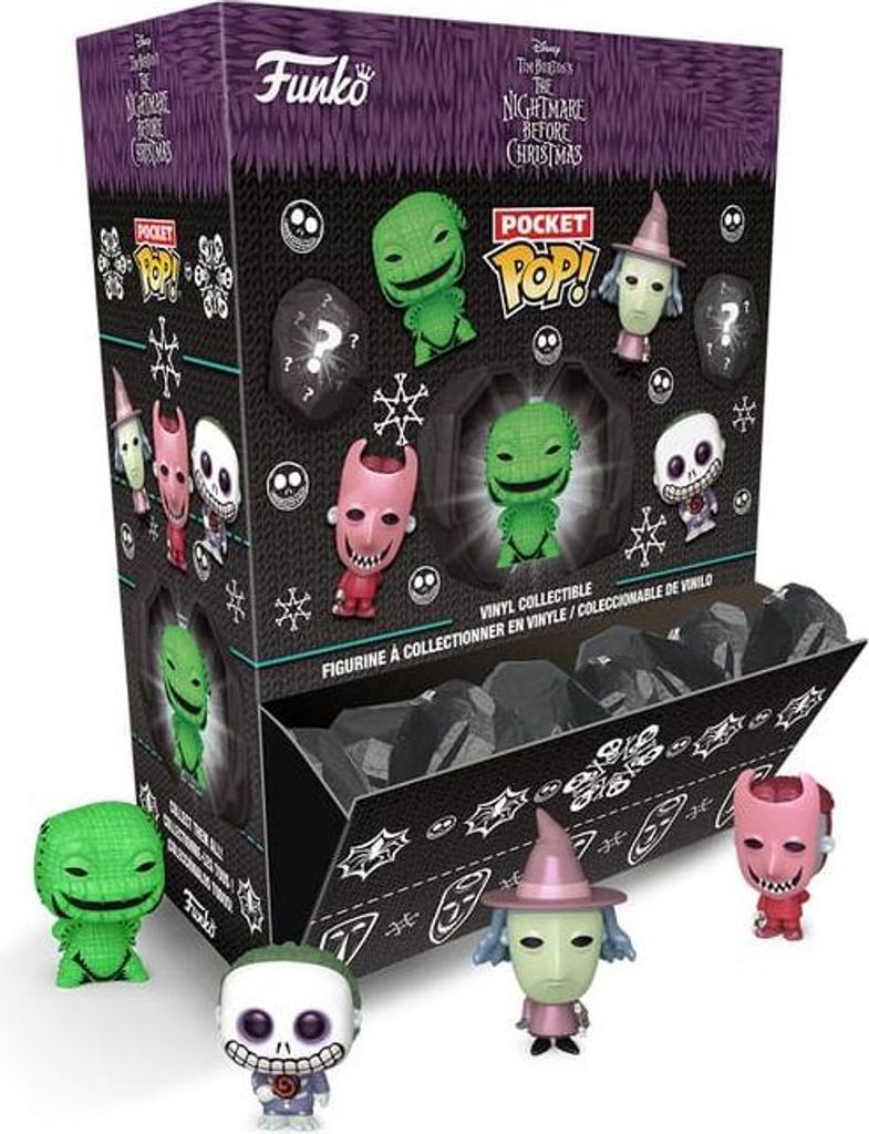 Nightmare before Christmas Pocket POP! Vinyl Figuren Coal 4 cm Display (12)