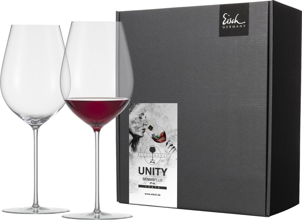 Eisch Bordeauxgläser Grand Cru Unity Sensis plus, 2er Set, Rotweinglas, Weinglas, Kristallglas, 850 ml, 25224021