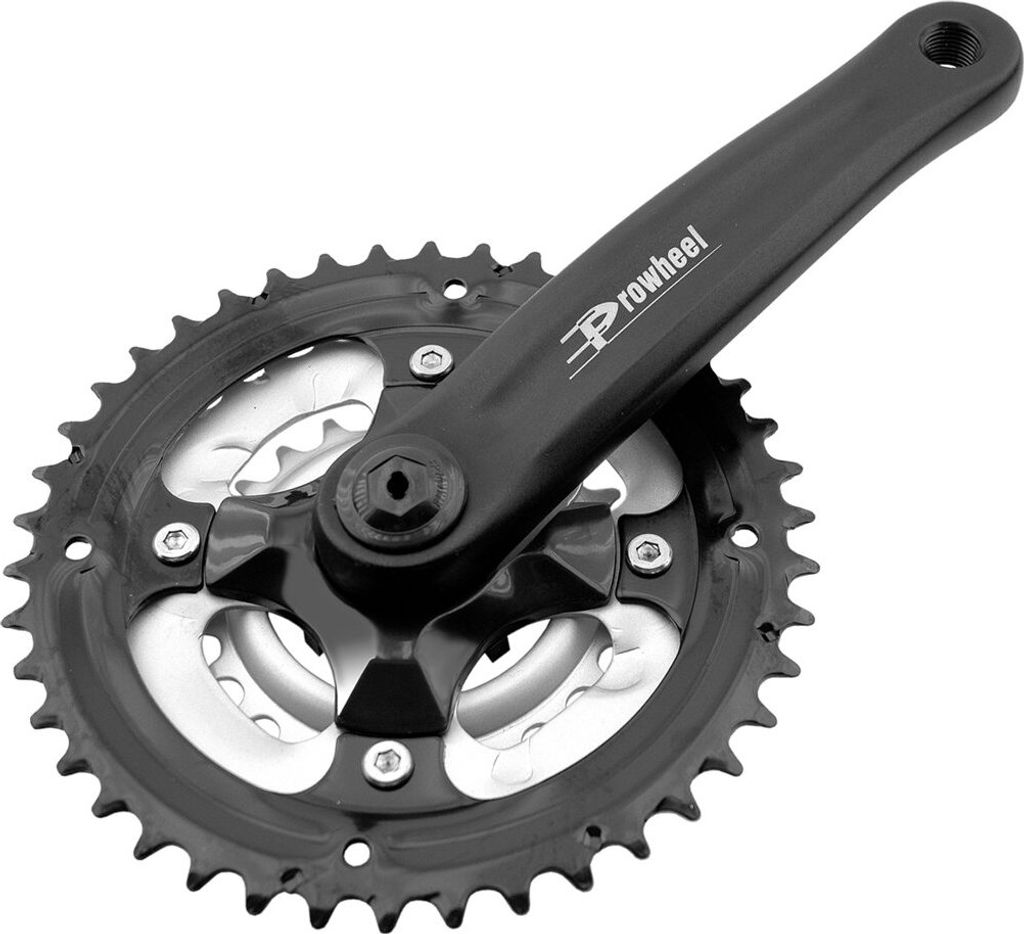 PROWHEEL Fahrrad Kurbelsatz. 3X7/3X8 - Kurbel 170mm