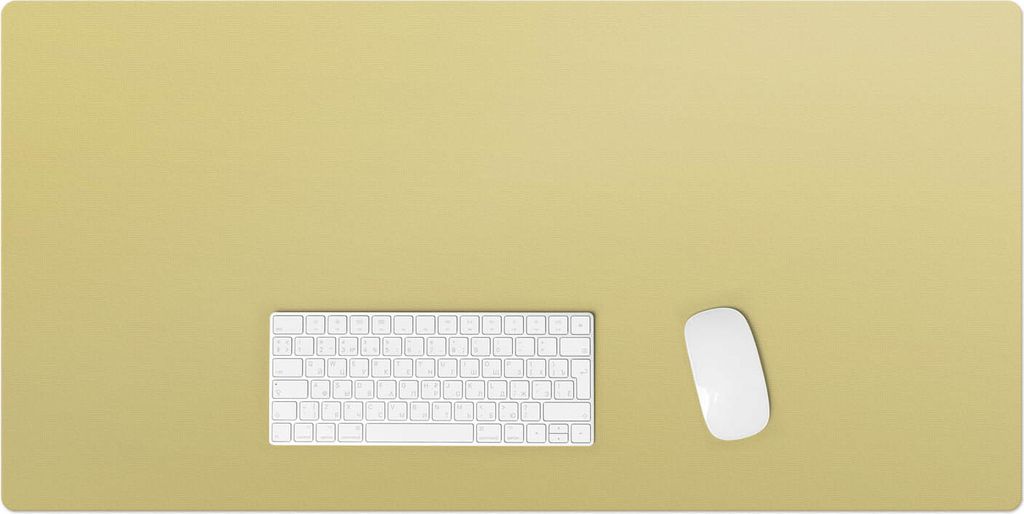 Farbe Gelb – Schreibtischunterlage – Rutschfeste Tischunterlage – Schreibtischmatte für Büro & Zuhause – Schreibunterlage – Mauspad –...