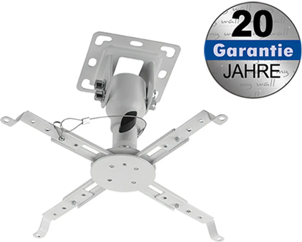 Support plafond vidéoprojecteur 20kg Transmedia réglable haute qualité