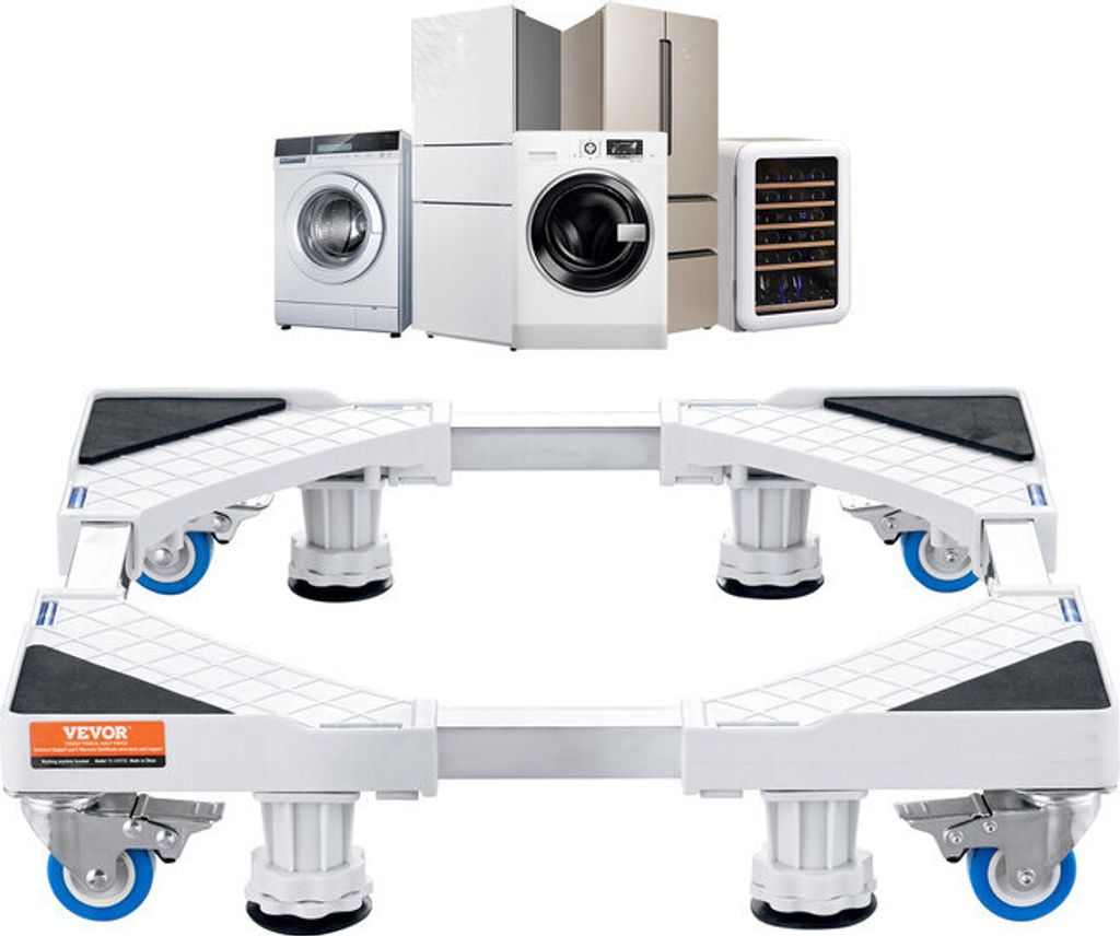 Universal Rollen Untersatz Für Kühlschrank & Waschmaschine - 100kg Traglast