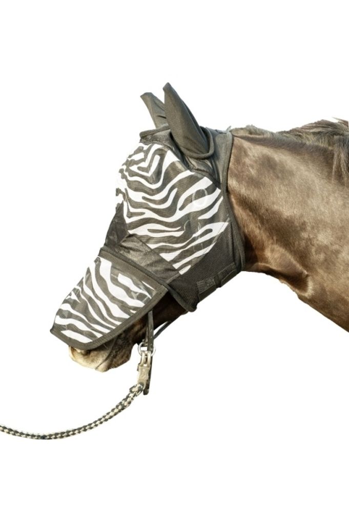 HKM Fliegenschutzmaske Zebra mit Nüsternschutz