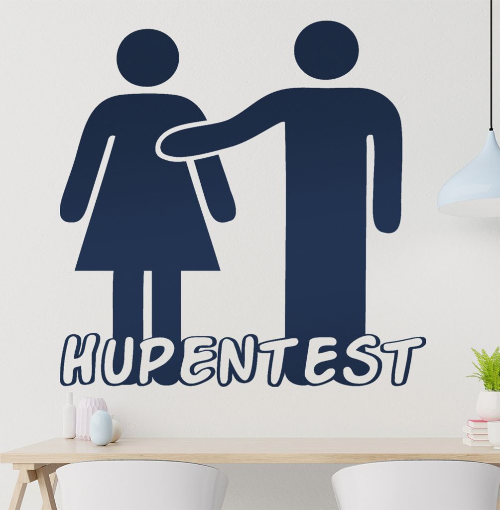 Hupentest Wandtattoo in 6 Größen - Wandaufkleber Wall Sticker - Dekoration, Küche, Wohnzimmer, Schlafzimmer, Badezimmer