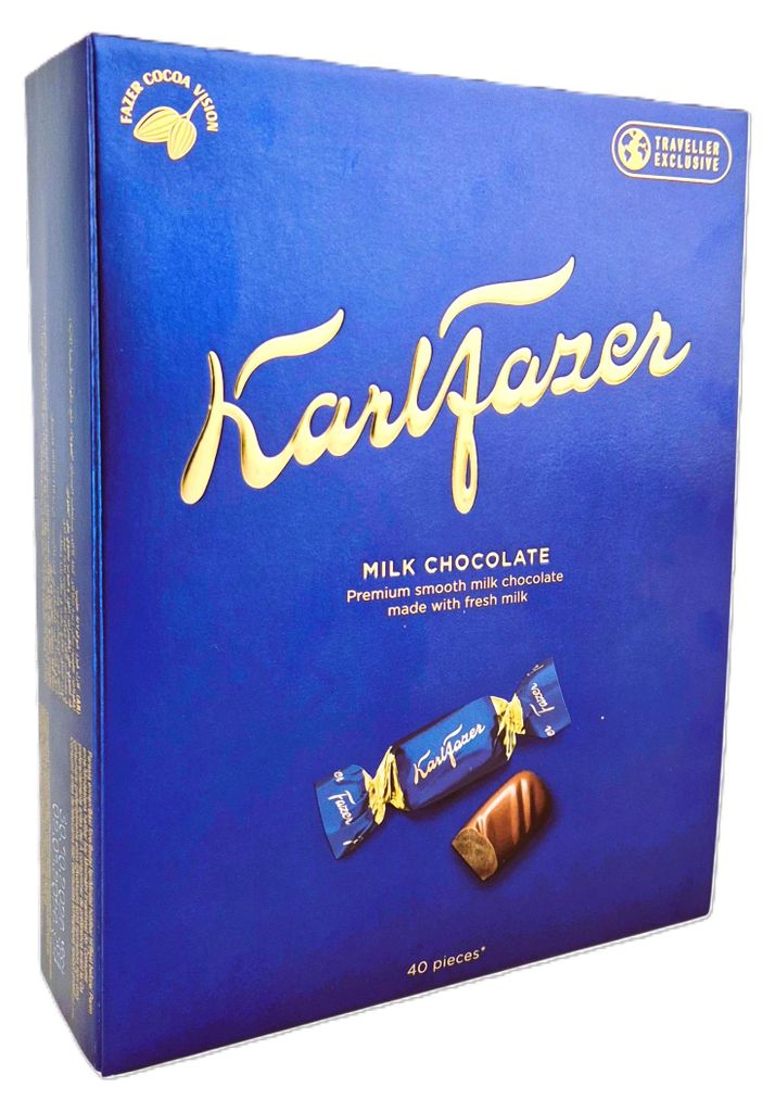 Karl Fazer Milk Chocolat Geschenkbox 40Stk. 295g Produktbild 