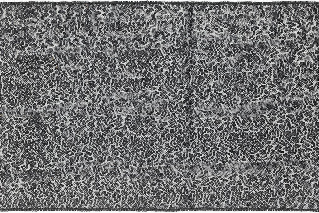 Tischläufer mit Pailletten 30cm x 5m Schwarz