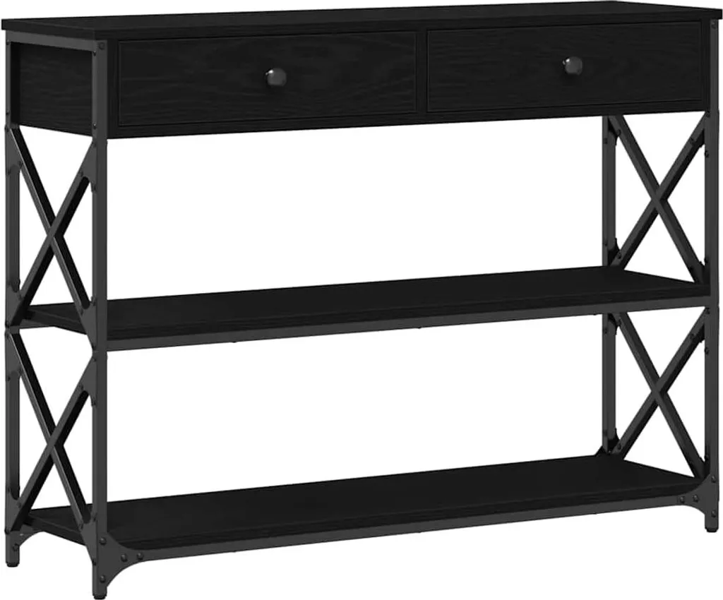 Best Seller vidaXL: Tavolino Rovere Nero 100x28x75 - Prezzo Shock